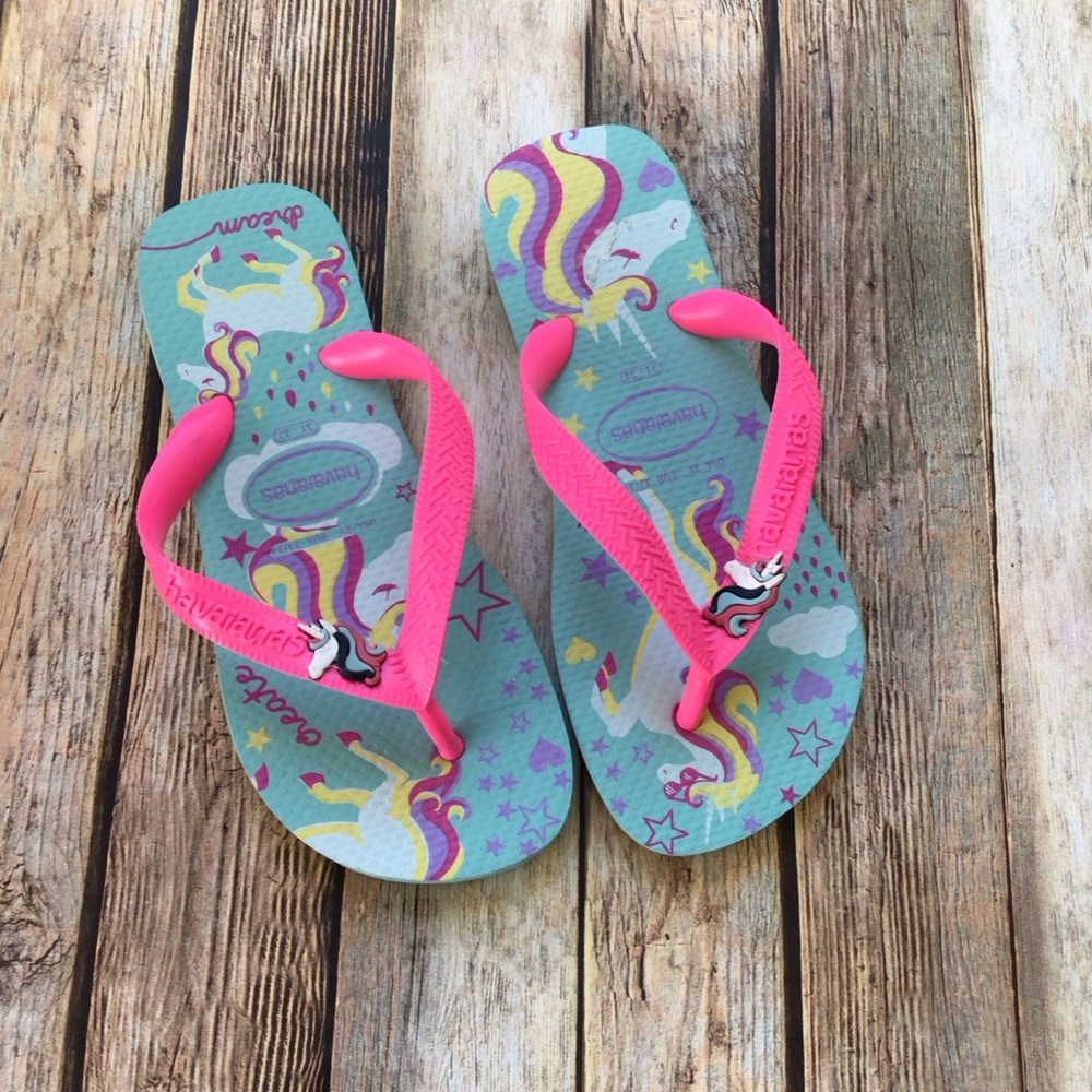 NEW Havaianas Unicorn Flip Flop Sandals